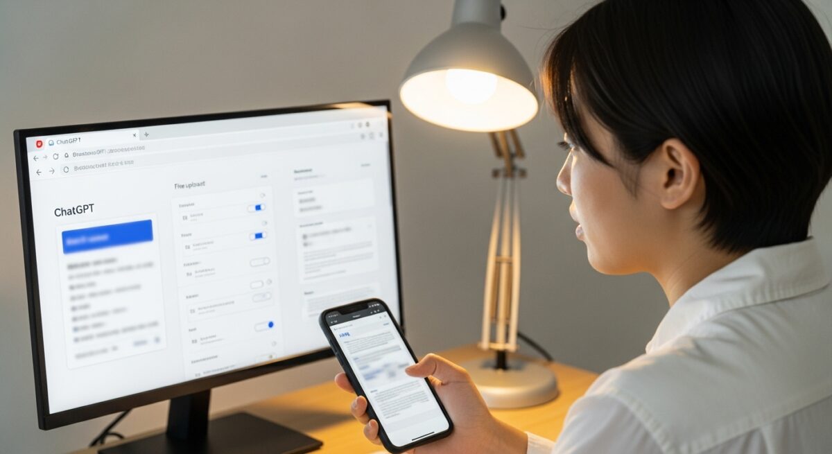 chatgptのファイルの追加は利用できませんへの対応