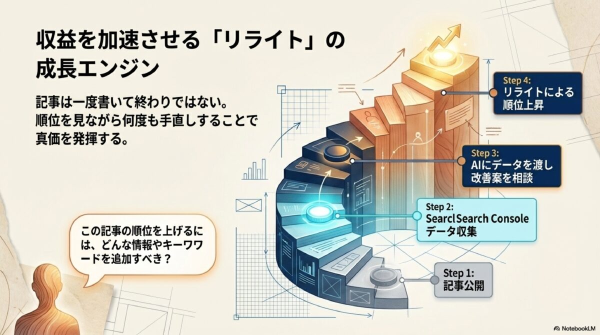 収益を加速させる「リライト」の成長エンジン