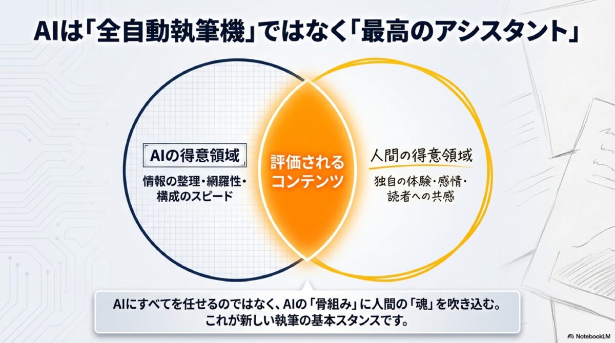 AIは「全自動執筆機」ではなく「最高のアシスタント」