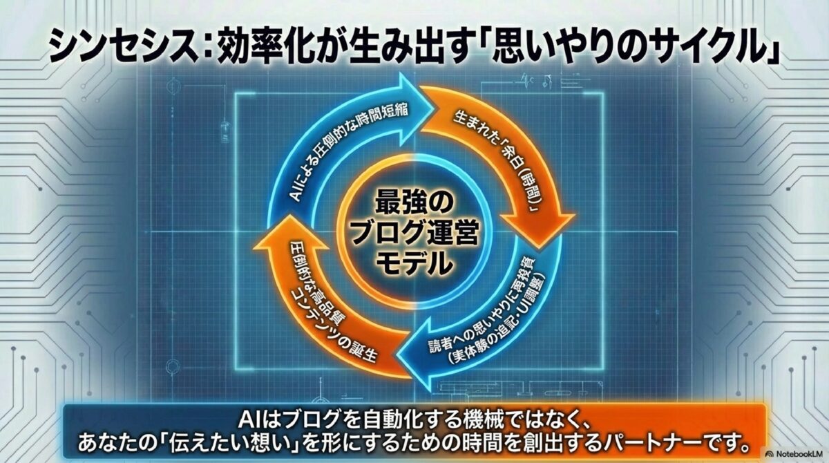効率化が生み出す「思いやりのサイクル」